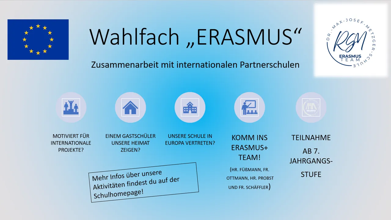 Erasmus Werbeplakat