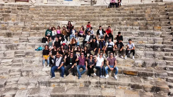 Gruppenfoto der Reisegruppe auf Zypern